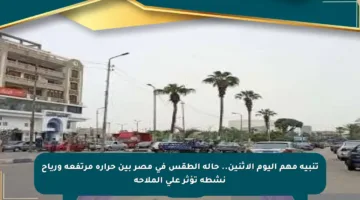 تنبيه مهم اليوم الإثنين.. حالة الطقس في مصر بين حرارة مرتفعة ورياح نشطة تؤثر على الملاحة